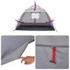vidaXL Beach Tent 2-Person Gray Quick Release Waterproof