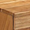 vidaXL Bedside Cabinet Acacia Solid acacia wood, engineered wood, and metal