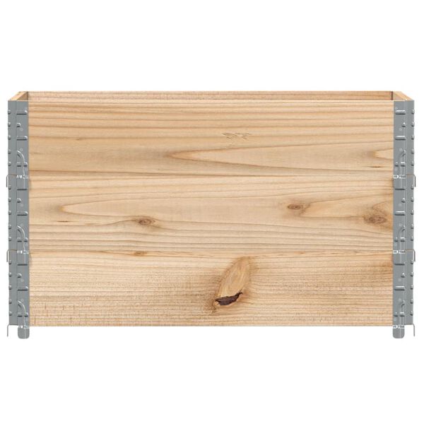 vidaXL Pallet Collars 3 pcs 39.4x19.7" Solid Wood Pine