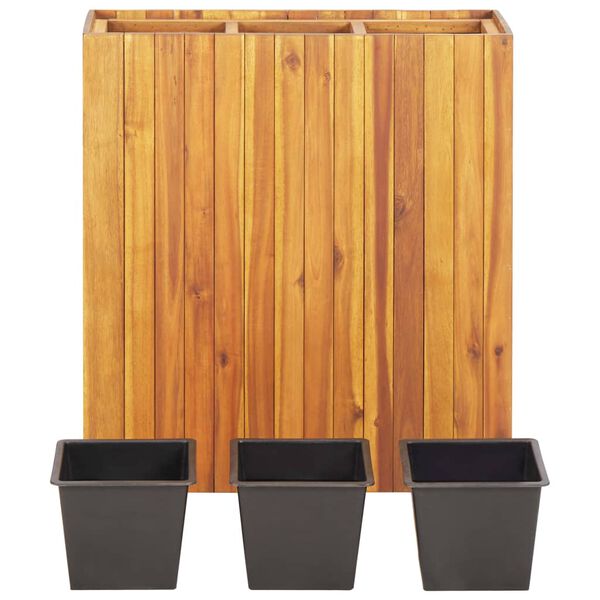 vidaXL Raised Bed Brown Solid acacia wood Medium Garden Raised Bed