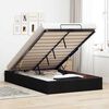 vidaXL Ottoman Bed Frame Black Polyester Full Ottoman Bed Frame