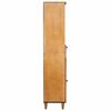 vidaXL Bathroom Cabinet with Door Light Brown 14.96 x 12.99 x 62.99 in
