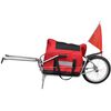 vidaXL Bike Trailer One-wheel with Storage Bag