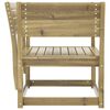 vidaXL Garden Chair Natural Wood Vacuum Pressure Treated Pinewood Standard