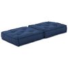 vidaXL Modular Sofa Indigo 27.56 x 27.56 x 14.17 in Fabric