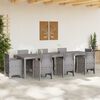 vidaXL Garden Dining Table Light grey 118.11 x 39.37 x 28.74 in