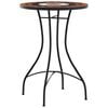 vidaXL Mosaic Bistro Table Terracotta and White Powder-coated steel, Ceramic