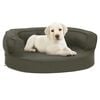 vidaXL Dog Bed Mattress Dark Grey Polyester and PP cotton 23.6 x 16.5 in