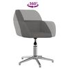 vidaXL Office Chair Light grey Polyester, Metal, Plywood Compact