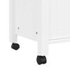 vidaXL Kitchen Trolley MONZA 33.1"x15.7"x34.8" Solid Wood Pine