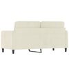 vidaXL 2-Seater Sofa Cream 55.1" Velvet