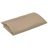 vidaXL Replacement Fabric Taupe 100% Polyester 137.8 in Diameter