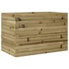 vidaXL Garden Planter Natural Wood Solid Pine Wood Medium Garden Planter