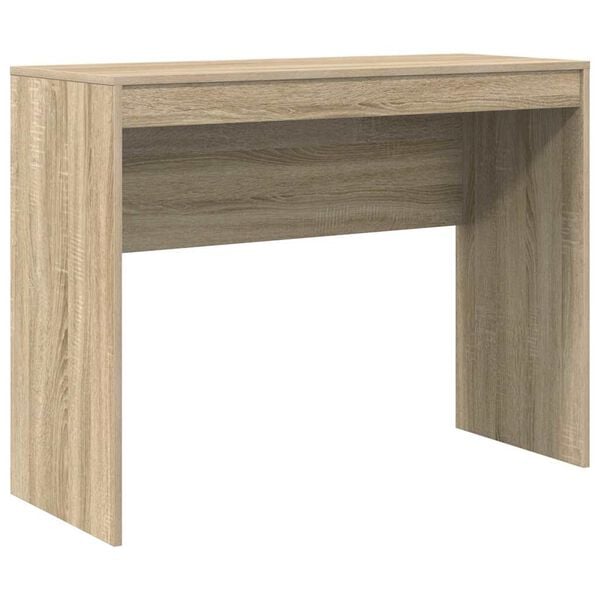 vidaXL Desk Sonoma Oak 39.37 x 15.75 x 29.92 in