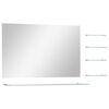 vidaXL Wall Mirror Silver Tempered Glass 39.4 x 23.6 in Wall Mirror
