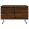 vidaXL Coffee Table Brown oak Engineered wood, metal Medium Coffee Table