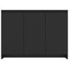 vidaXL Sideboard Black Engineered wood Medium Cabinet Rectangular