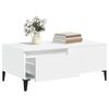 vidaXL Coffee Table White 35.4x19.7x14.4" Engineered Wood