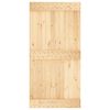 vidaXL Sliding Door with Hardware Set 39.4x82.7" Solid Wood Pine