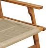 vidaXL Garden Furniture Beige 78 x 122 x 73cm Solid Acacia wood