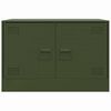 vidaXL TV Cabinet Set of 2 Olive Green Cold-rolled steel Medium