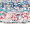 vidaXL Rug Multicolor Polyester Decorative, Floor Carpet Rug Round
