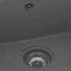 vidaXL Kitchen Sink Gray 76 x 48 x 30 cm Granite