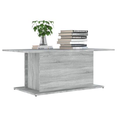 vidaXL Coffee Table Gray Sonoma 40.2"x21.9"x15.7" Engineered Wood