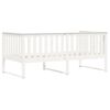 vidaXL Day Bed White Solid Pine Wood Twin Day Bed Rectangular Modern