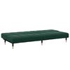 vidaXL Sofa Bed Dark Green Velvet (100% polyester), wood, metal Two-seater
