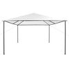 vidaXL Gazebo White Oxford fabric with PA coating, steel Large