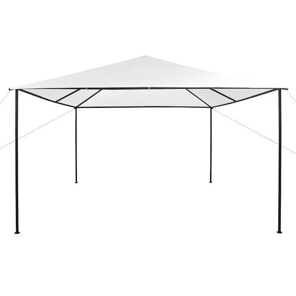 vidaXL Gazebo White Oxford fabric with PA coating, steel Large