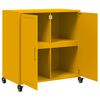 vidaXL Sideboard Mustard Yellow Cold-rolled Steel Medium Sideboard