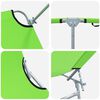 vidaXL Sun Lounger Green Powder-coated Steel Standard Foldable