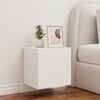 vidaXL TV Wall Cabinet White Engineered Wood Medium TV Wall Cabinet