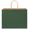 vidaXL Paper Bags 50 pcs with Handles Green 32x17x25 cm