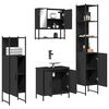 vidaXL Bathroom Furniture Set Black