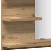 vidaXL Bathroom Mirror Cabinet Artisan oak Engineered wood and glass
