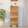 vidaXL Highboard Honey brown and black Solid mango wood and iron Highboard