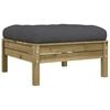 vidaXL Garden Footstool Anthracite Vacuum pressure treated pinewood