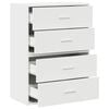 vidaXL Cabinet Set of 2 White Engineered wood Medium Cabinet