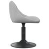 vidaXL Bar Stool Light grey Velvet (100% polyester), steel Medium Swivel