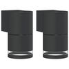 vidaXL Outdoor Wall Light Set of 2 Black