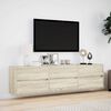 vidaXL TV Wall Cabinet Sonoma Oak Engineered Wood Medium TV Wall Cabinet