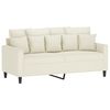 vidaXL Sofa Set Cream Velvet (100% polyester), metal, textilene, plywood