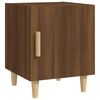 vidaXL Bedside Cabinet Set of 2 Brown oak Engineered wood Standard