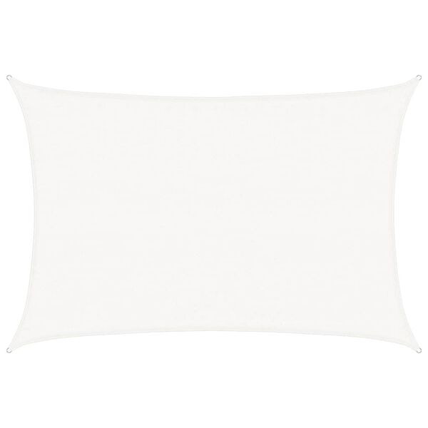 vidaXL Sunshade Sail 1.75 oz/ft² White 11.5x14.8' HDPE