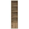 vidaXL Bookcase Artisan Oak Engineered Wood Medium Bookcase