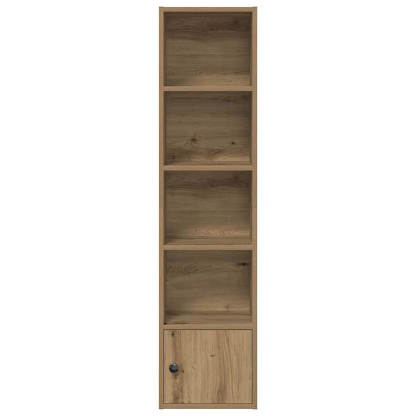 vidaXL Bookcase Artisan Oak Engineered Wood Medium Bookcase