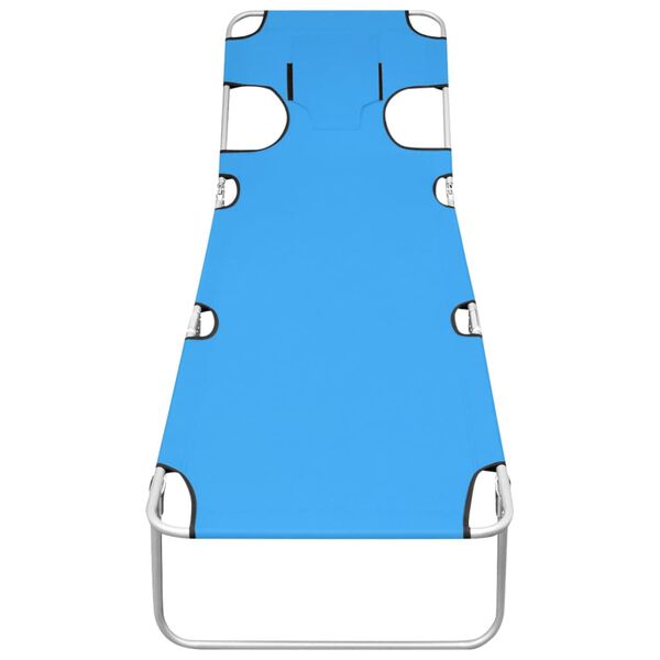 vidaXL Sun Lounger Turquoise Blue